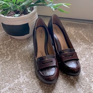 Leather shoes by Sofft.